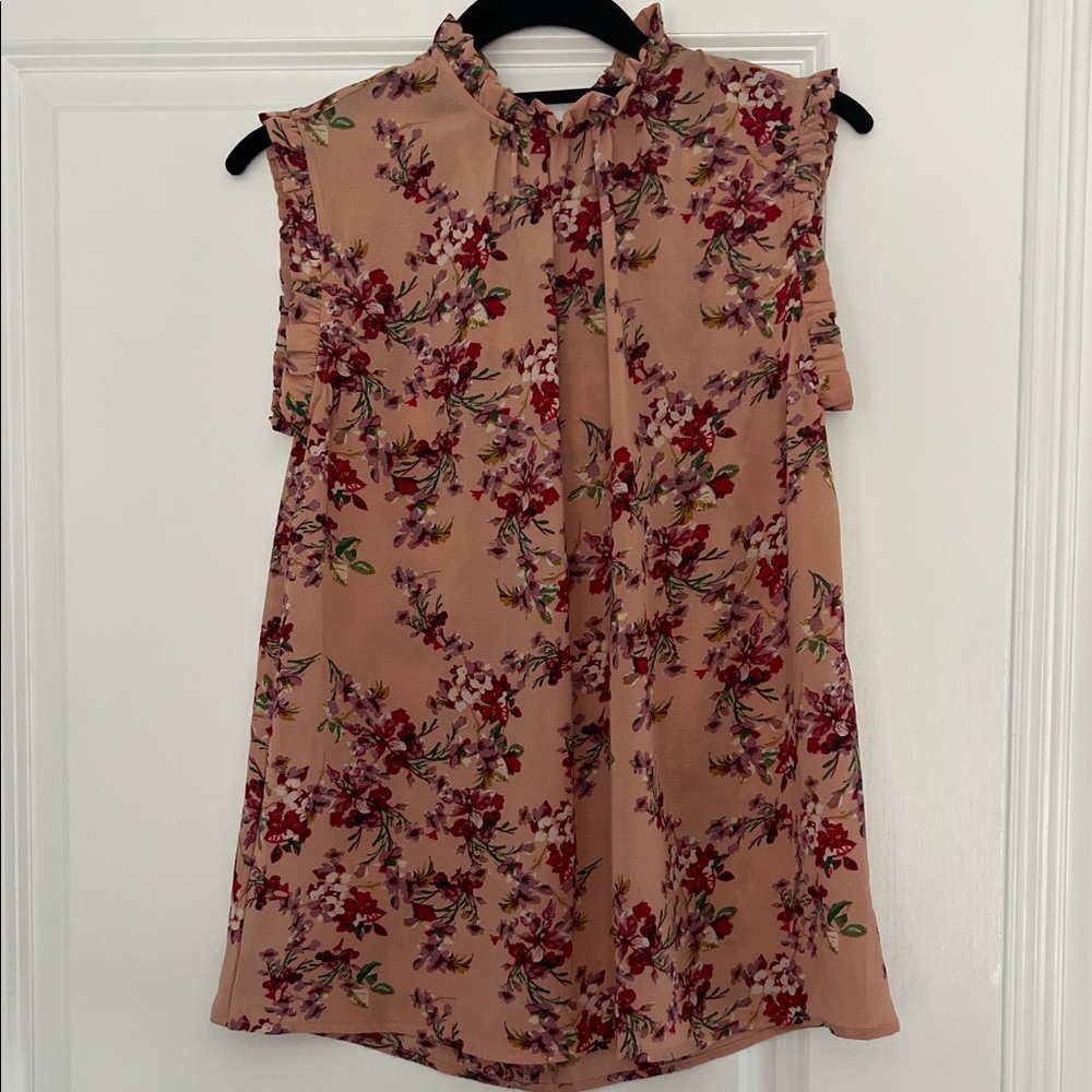 Floral Sleeveless Top - Pinky